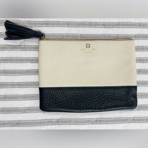 EUC Kate Spade Leather Colorblock Clutch